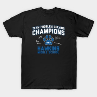 1983 Hawkins Middle School Team Problem Solving Champions T-Shirt